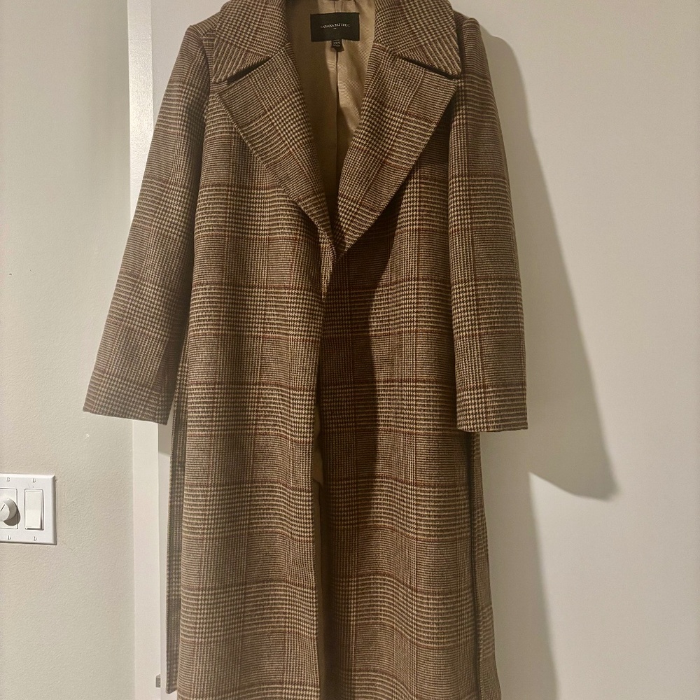 Wool blend belted coat timeless, wardrobe, staple, long coat